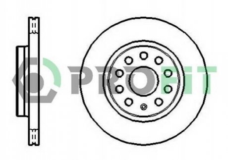 Гальмівний диск PROFIT 5010-1165 (фото 1)
