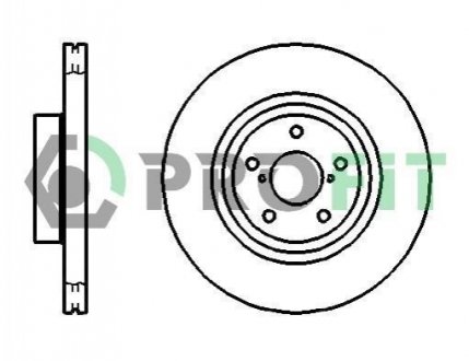 Гальмівний диск PROFIT 5010-1175 (фото 1)