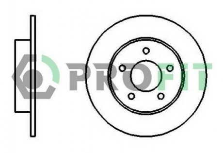 Гальмівний диск PROFIT 5010-1383 (фото 1)
