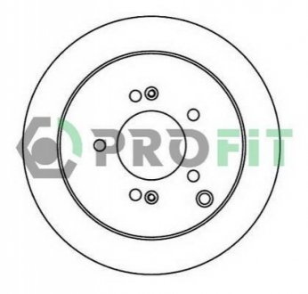 Тормозной диск PROFIT 5010-1493 (фото 1)
