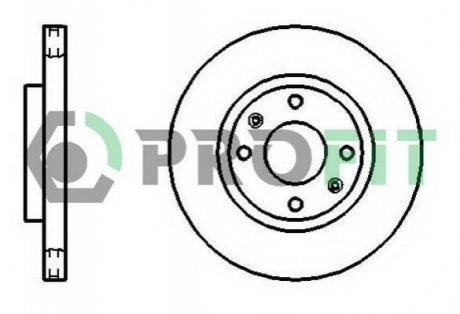 Тормозной диск PROFIT 5010-1522 (фото 1)