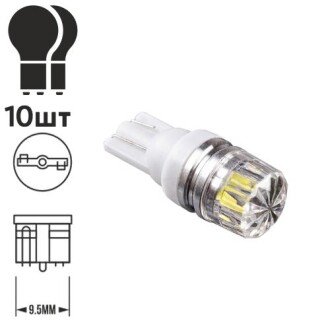 Автолампа w5w t10 0,5 w прозрачный PULSO LP-146046