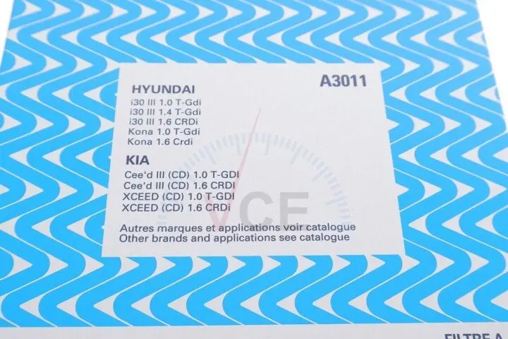 Фільтр повітряний hyundai i30 1.4mpi/1.6 crdi 16- PURFLUX A3011 (фото 1)