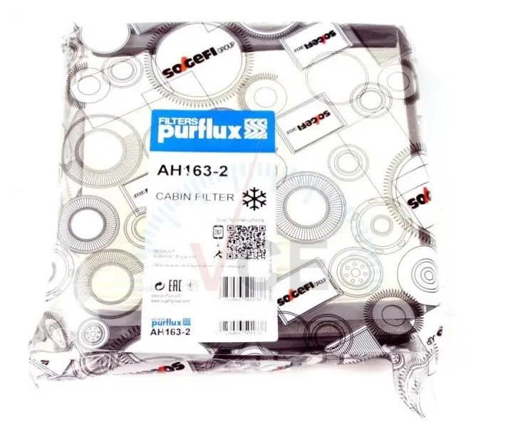Фильтр, воздух во внутреннем пространстве PURFLUX AH163-2 (фото 1)
