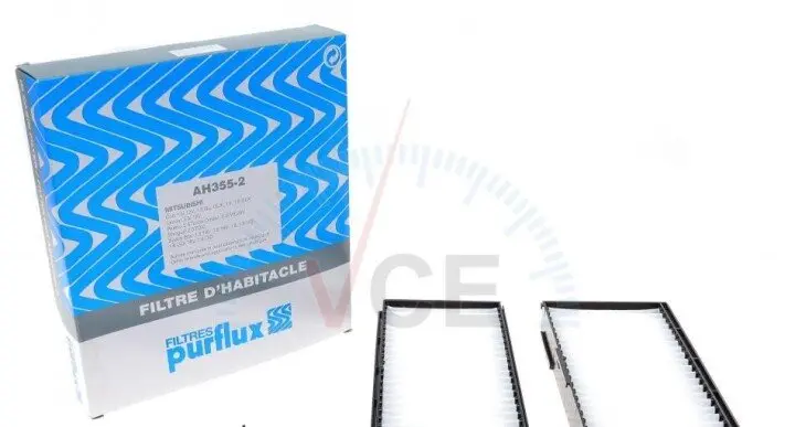 Фільтр, повітря у внутрішньому просторі PURFLUX AH355-2 (фото 1)