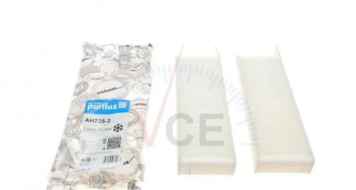 Фільтр, повітря у внутрішньому просторі PURFLUX AH725-2 (фото 1)