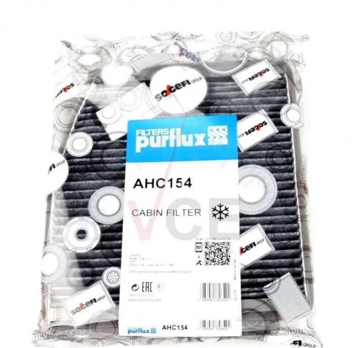 Фильтр, воздух во внутреннем пространстве PURFLUX AHC154 (фото 1)