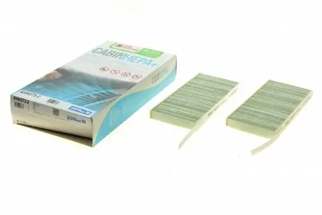 Фильтр салона renault kangoo 08-/ master 10- (антиаллергенный, защита от вирус) cabinhepa+ (к-кт 2шт) PURFLUX AHH273-2