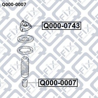 Отбойник переднего амортизатора Q-FIX Q0000007