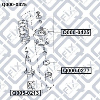 Опора амортизатора Q-FIX Q0000425