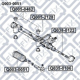 Пильовик рульової рейки Q-FIX Q0030051