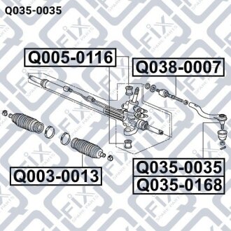 Наконечник кермової тяги Q-FIX Q0350035