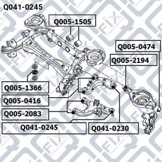 Опора шаровая Q-FIX Q0410245