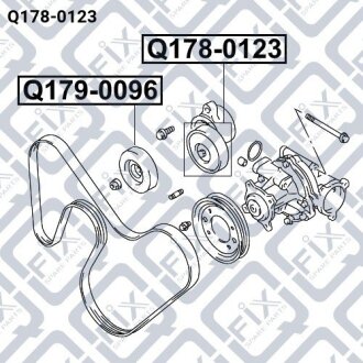 Ролик натяжной Q-FIX Q1780123