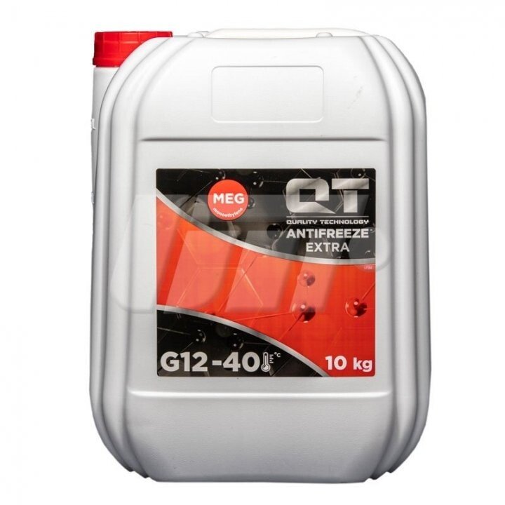 Антифриз qt meg extra -40 g12 червоний 10кг QT-OIL QT5614010 (фото 1)