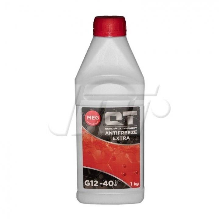 Антифриз qt meg extra -40 g12 червоний 1кг QT-OIL QT561401 (фото 1)