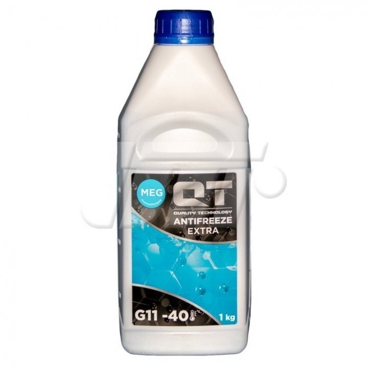 Антифриз qt meg extra -40 g11 синій 1кг QT-OIL QT563401 (фото 1)