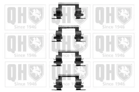 Комплектующие, колодки дискового тормоза QUINTON HAZELL BFK893