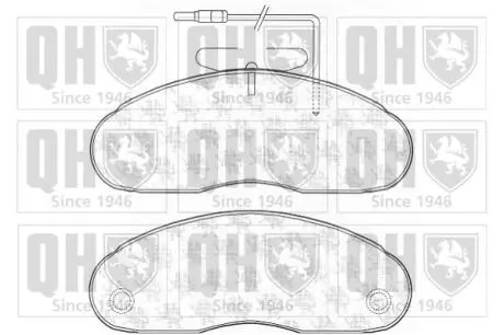 Тормозные колодки дисковые. QUINTON HAZELL BP1136