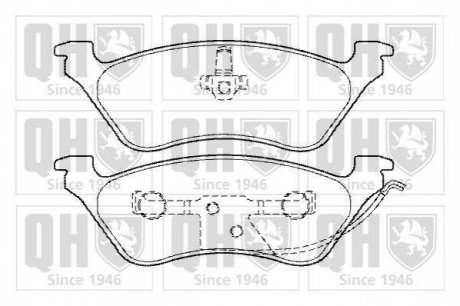 Тормозные колодки дисковые. QUINTON HAZELL BP1346