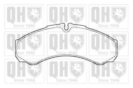 Тормозные колодки дисковые. QUINTON HAZELL BP1454