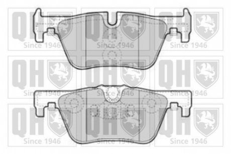 Тормозные колодки дисковые. QUINTON HAZELL BP1836