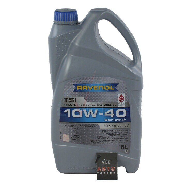 10W40 TSI 5л масло двигуна RAVENOL 1112110005 (фото 1)