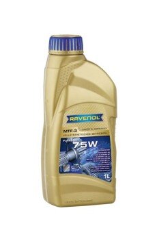 Масло в КПП MTF-3 SAE 75W 1л RAVENOL 1221104001