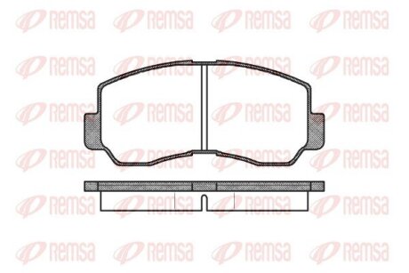 Колодки тормозные дисковые (комплект 4 шт) REMSA 0094.40