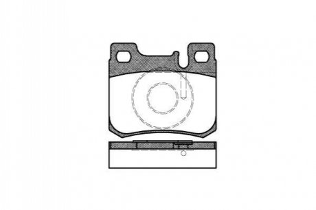 Комплект тормозных колодок, дисковый тормоз REMSA 0157.20 (фото 1)