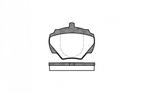 Комплект тормозных колодок, дисковый тормоз REMSA 0222.00