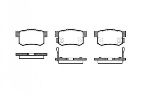 Комплект тормозных колодок, дисковый тормоз REMSA 0325.12 (фото 1)