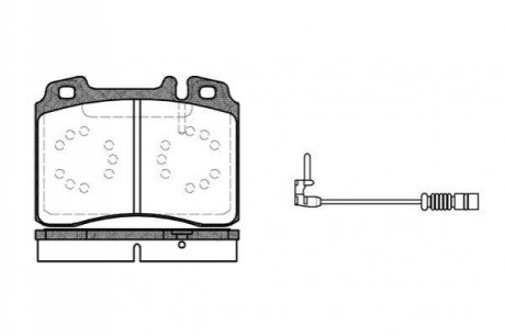 Комплект тормозных колодок, дисковый тормоз REMSA 0379.12 (фото 1)