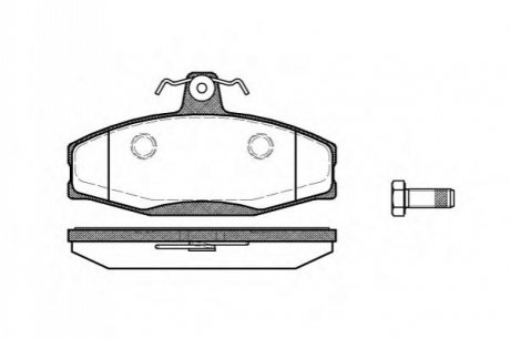 Комплект тормозных колодок, дисковый тормоз REMSA 0620.20 (фото 1)