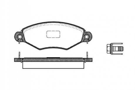 Комплект тормозных колодок, дисковый тормоз REMSA 0643.10 (фото 1)