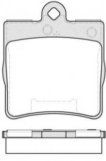 Комплект тормозных колодок, дисковый тормоз REMSA 0678.10 (фото 1)