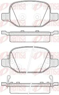 Комплект тормозных колодок, дисковый тормоз REMSA 0727.52