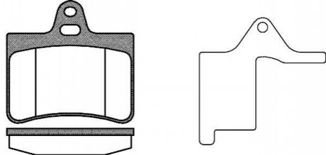 Комплект тормозных колодок, дисковый тормоз REMSA 0830.20
