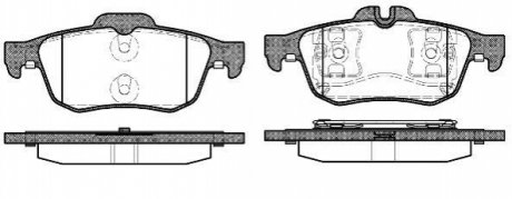 Комплект тормозных колодок, дисковый тормоз REMSA 0842.60 (фото 1)