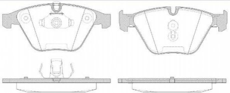 Комплект тормозных колодок, дисковый тормоз REMSA 0857.50 (фото 1)