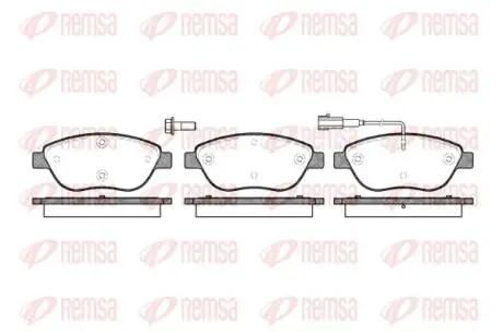 Колодки тормозные дисковые. REMSA 0859.01