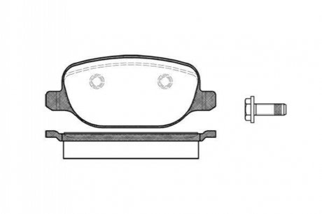 Комплект тормозных колодок, дисковый тормоз REMSA 0878.00 (фото 1)