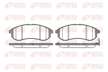 Колодки тормозные дисковые. REMSA 1129.01
