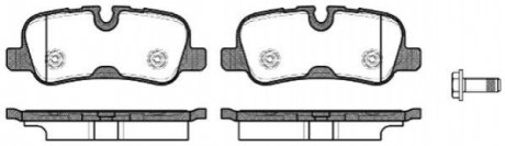 Комплект гальмівних колодок, дискове гальмо REMSA 1159.10 (фото 1)
