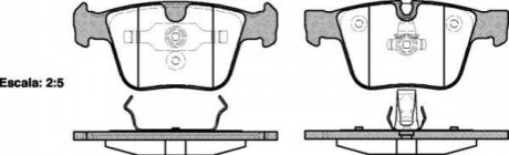Комплект тормозных колодок, дисковый тормоз REMSA 1216.00 (фото 1)