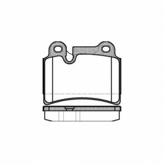 Комплект тормозных колодок, дисковый тормоз REMSA 1240.00 (фото 1)