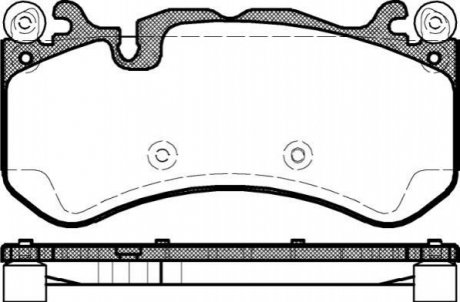 Комплект тормозных колодок, дисковый тормоз REMSA 1300.00 (фото 1)