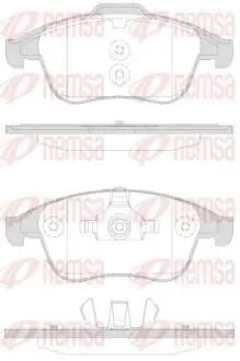 Комплект тормозных колодок, дисковый тормоз REMSA 1350.30