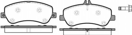 Комплект тормозных колодок, дисковый тормоз REMSA 1377.00
