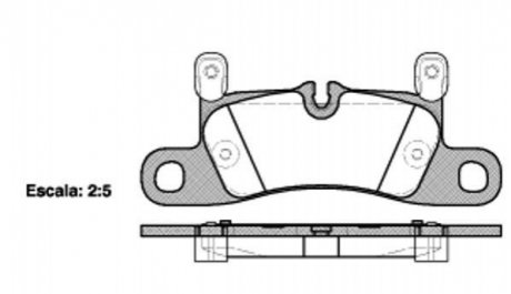 Комплект тормозных колодок, дисковый тормоз REMSA 1379.20 (фото 1)